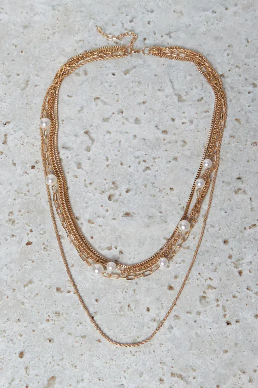 Women Gold Embellished Necklace sold by Redtag