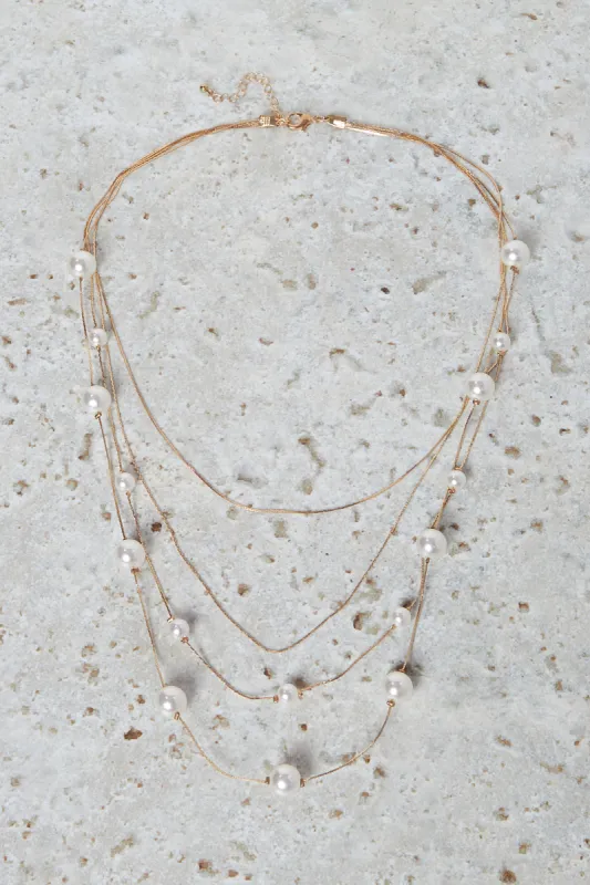 Women Gold Embellished Necklace sold by Redtag