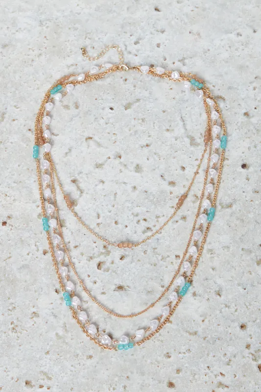 Women Gold Layered Necklace sold by Redtag