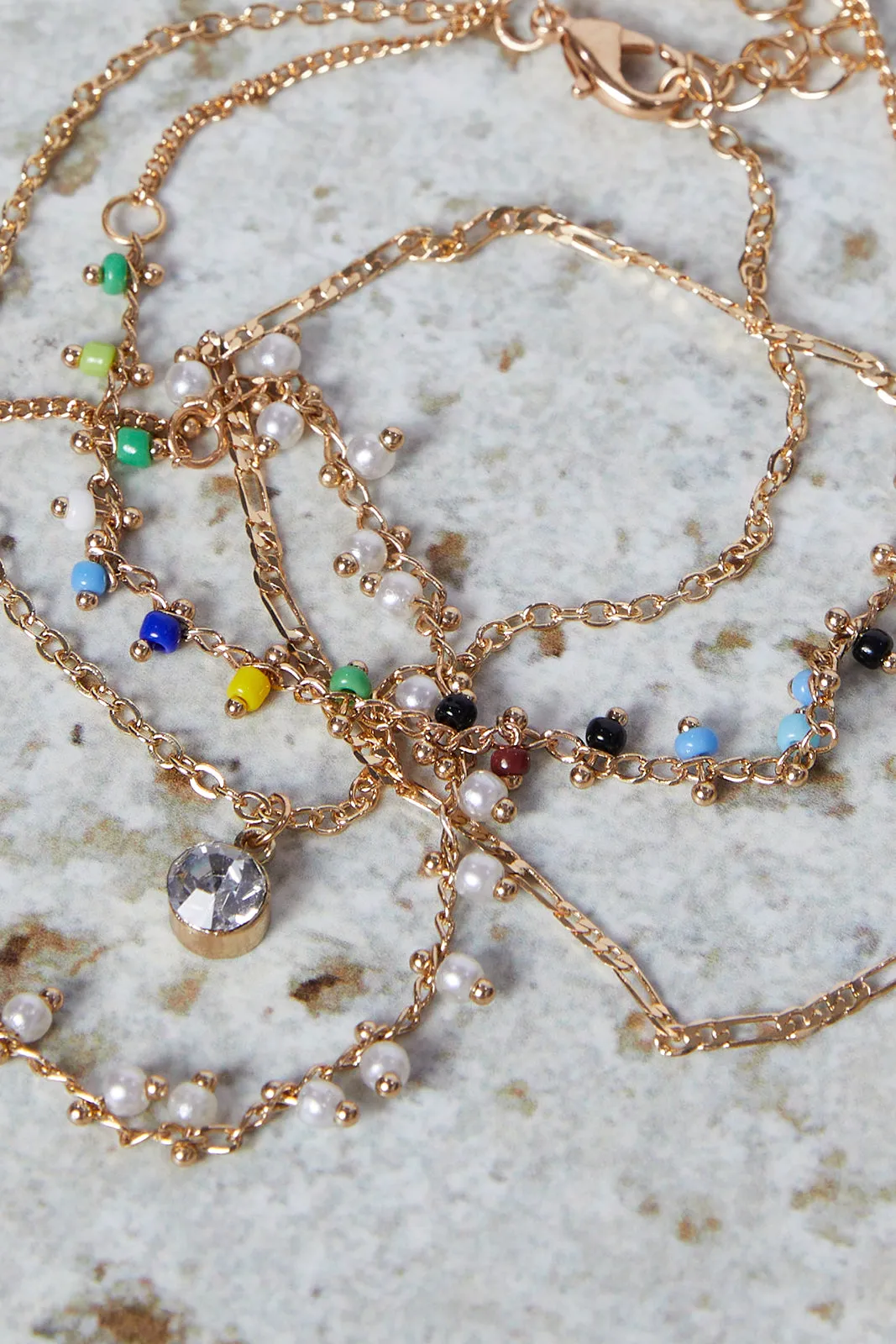 Women Gold Embellished Bracelet Set (4 Piece) sold by Redtag product image thumbnail 3