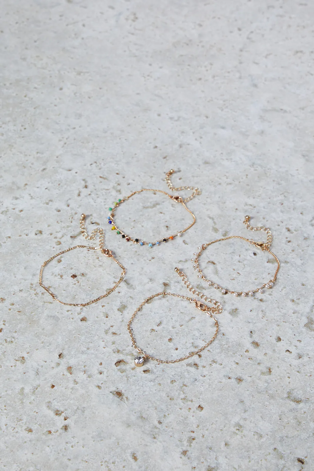 Women Gold Embellished Bracelet Set (4 Piece) sold by Redtag product image thumbnail 2