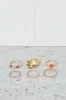 Women Gold Embellished Ring Set (Pack of 6) sold by Redtag