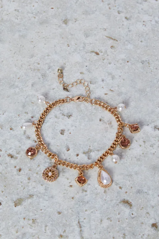 Women Gold Embellished Bracelet sold by Redtag