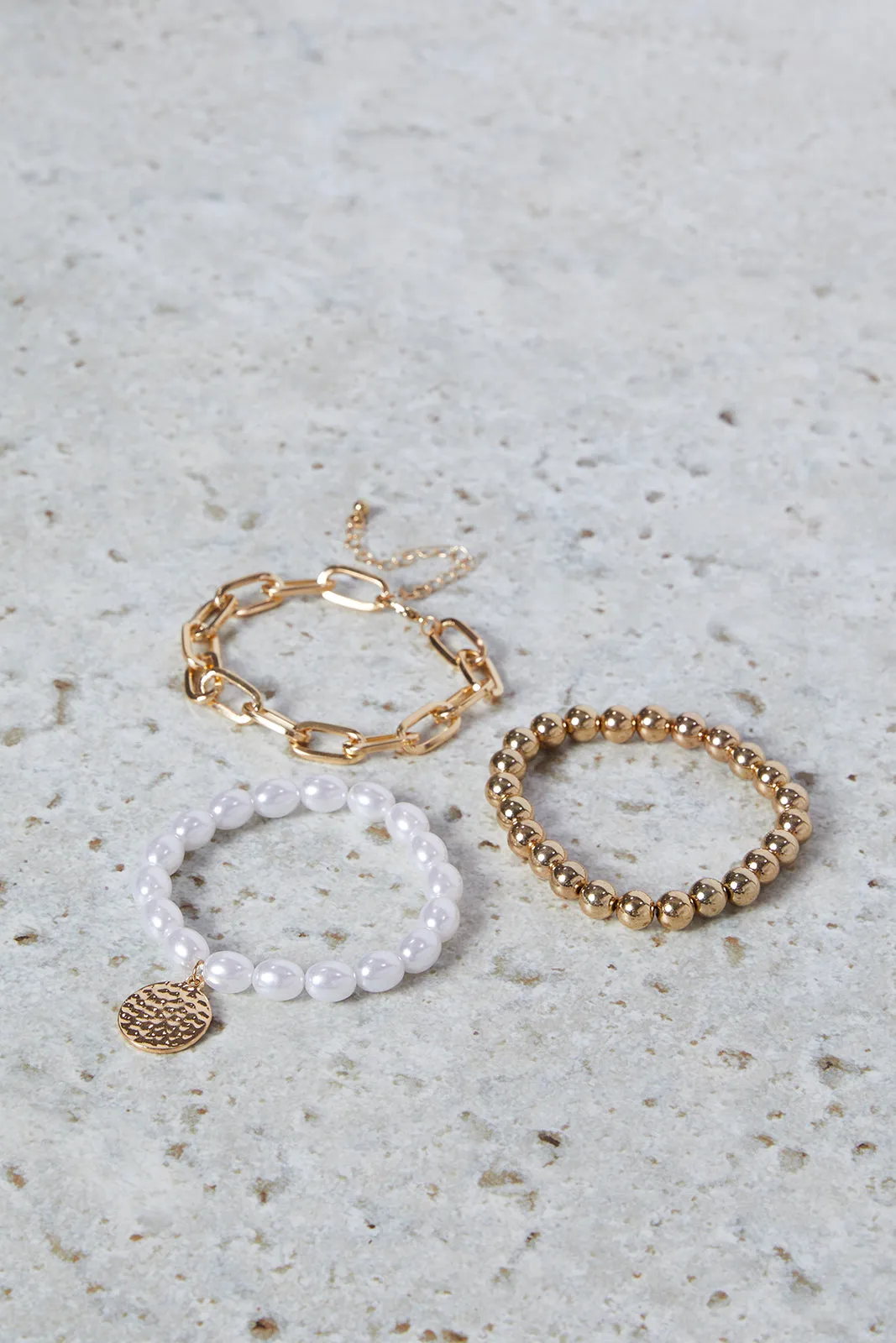 Women Gold Pearls Bracelet Set (Pack of 3) sold by Redtag product image thumbnail 2