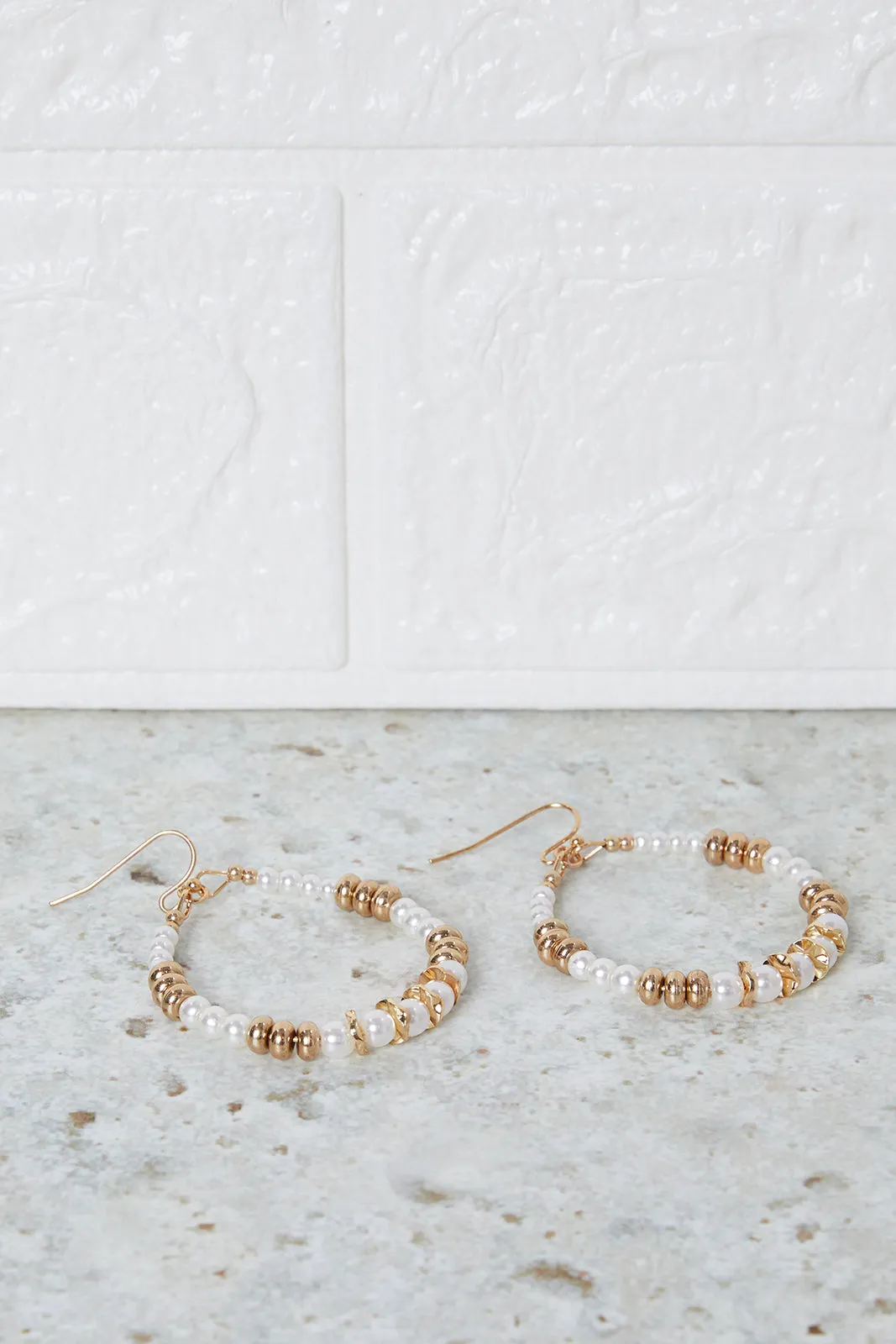 Women Gold Pearls Earrings sold by Redtag product image thumbnail 2