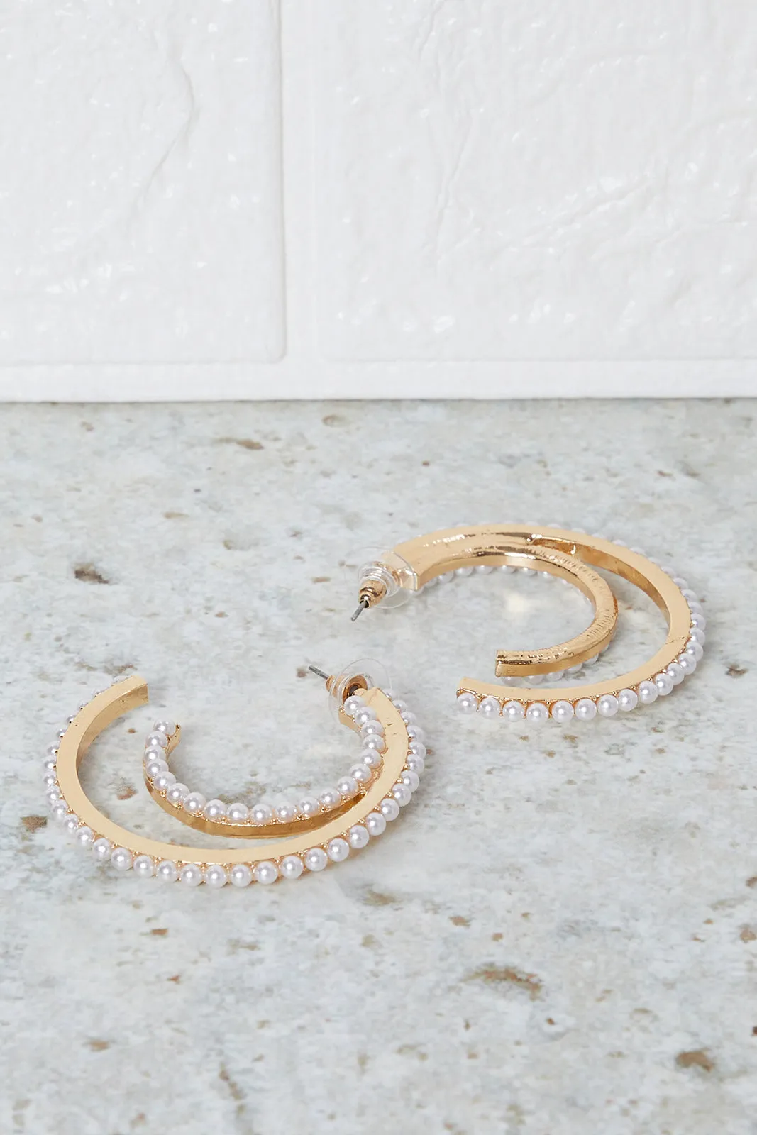 Women Gold Hoop Earrings sold by Redtag product image thumbnail 2