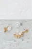 Women Gold Embellished Earring Set (3 Pairs) sold by Redtag