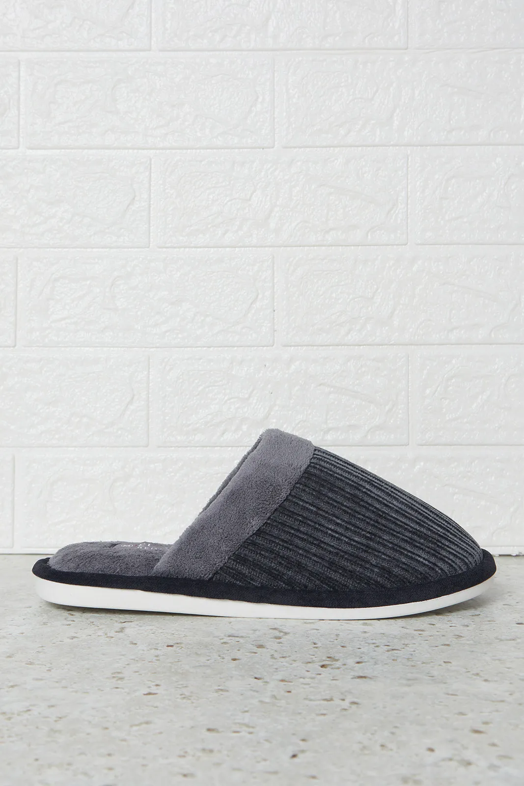 Men Charcoal Mule Slipper sold by Redtag