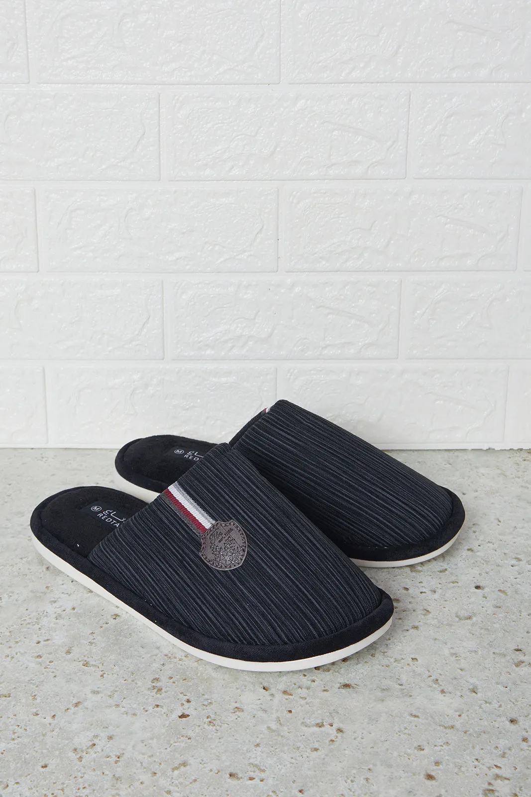 Men Black Mule Slipper sold by Redtag product image thumbnail 2