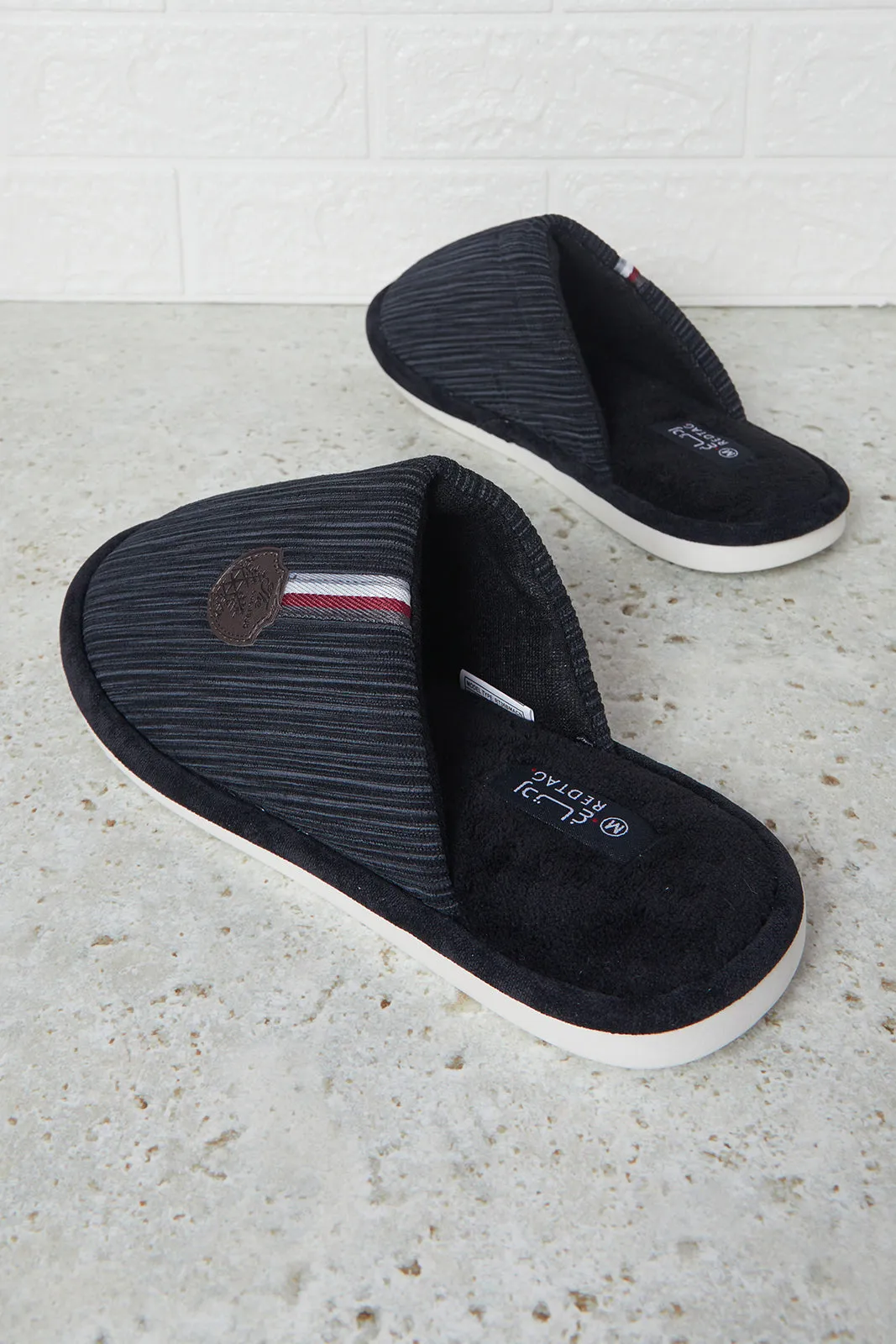 Men Black Mule Slipper sold by Redtag product image thumbnail 4