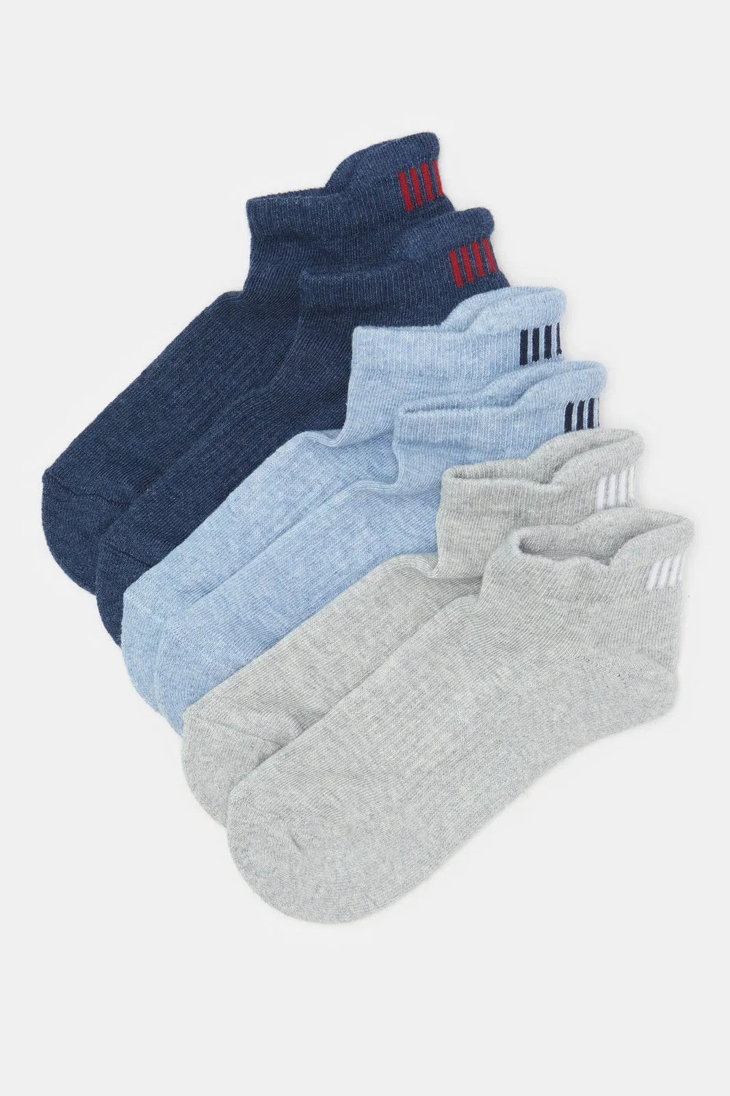 Senior Boys Assorted Sports Ankle Socks (3 Pairs) sold by Redtag