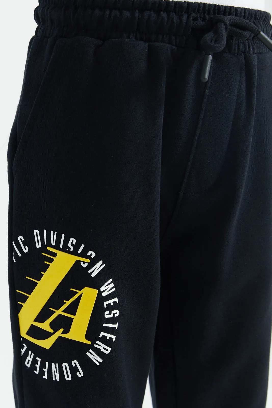 Boys Black Nba Lakers Active Pants sold by Redtag product image thumbnail 4
