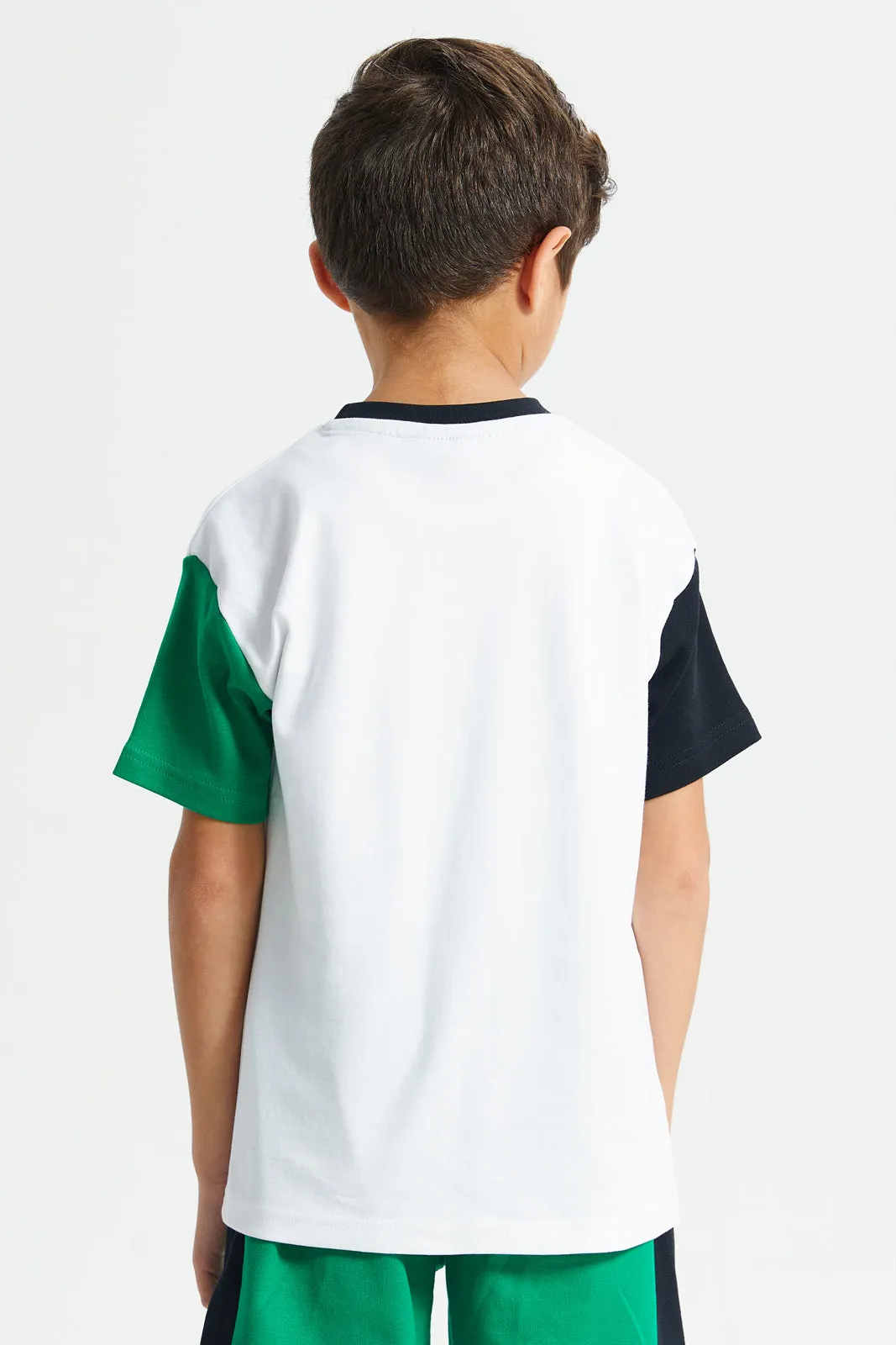 Boys White And Green Nba Celtics T-Shirt sold by Redtag product image thumbnail 3