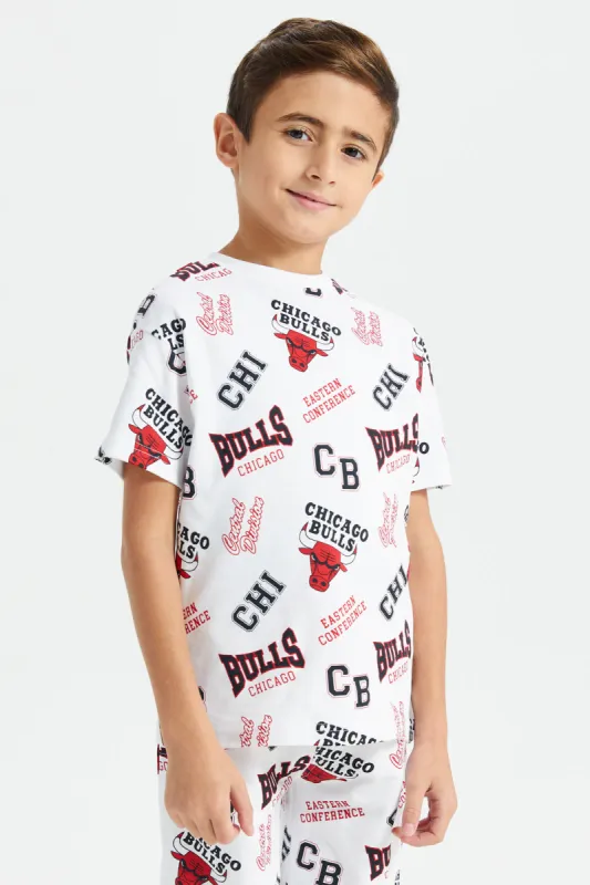 Boys White Nba Chicago Bulls T-Shirt sold by Redtag