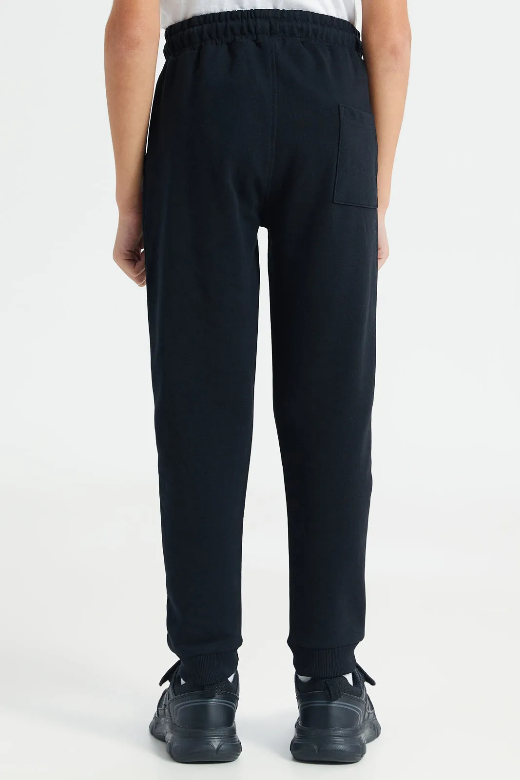 Boys Black Chicago Bulls Printed Track Pants sold by Redtag product image thumbnail 3