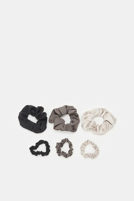 Women Assorted Scrunchy Set (6 Piece) sold by Redtag