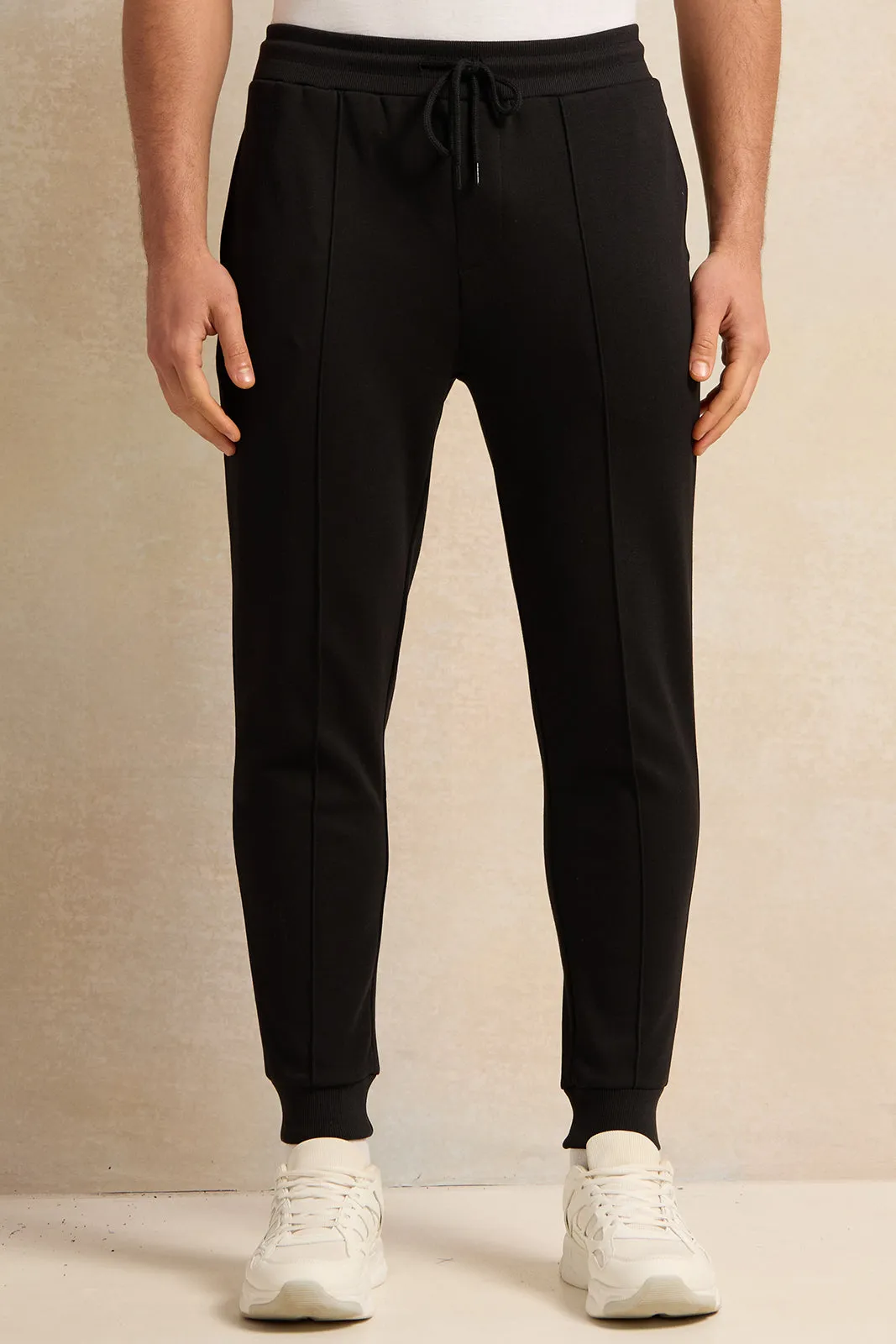 Men Black Jogger Pants sold by Redtag