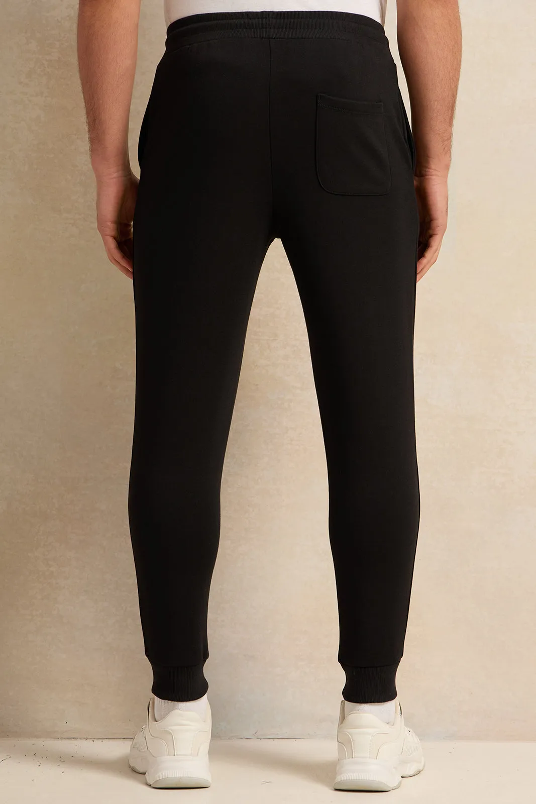 Men Black Jogger Pants sold by Redtag product image thumbnail 3