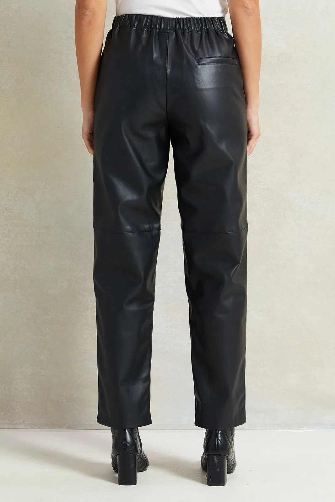 Women Black Straight Fit Pants sold by Redtag product image thumbnail 3