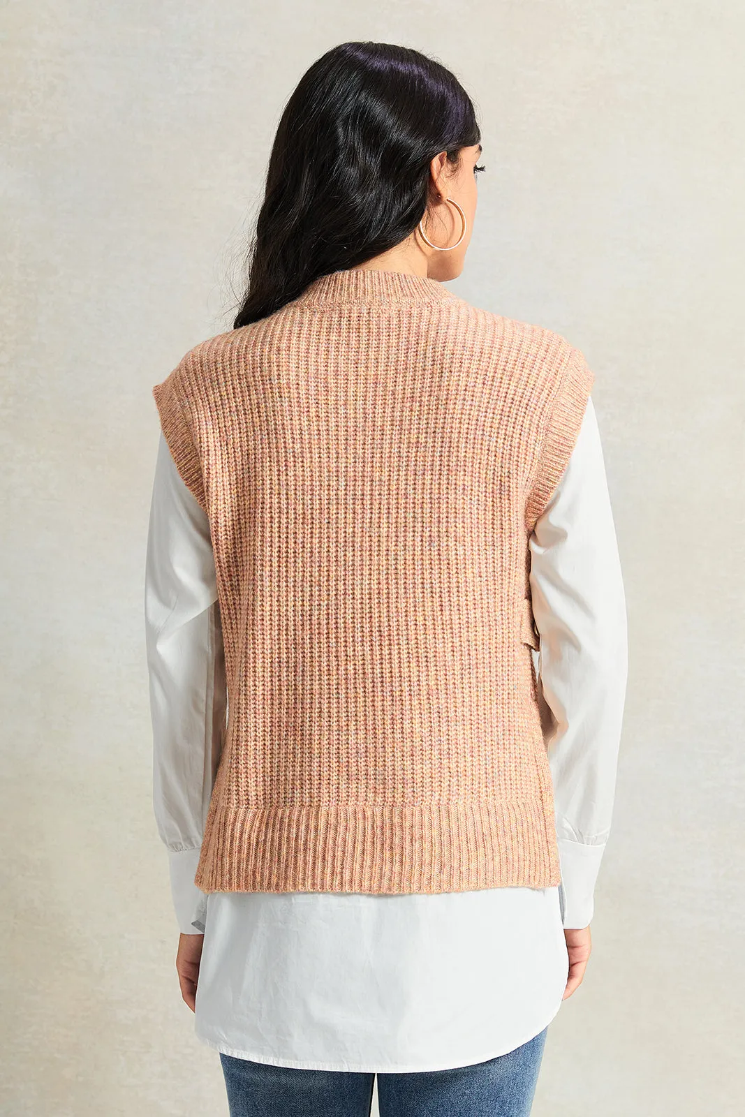 Women Beige And White Woven Twofer sold by Redtag product image thumbnail 3