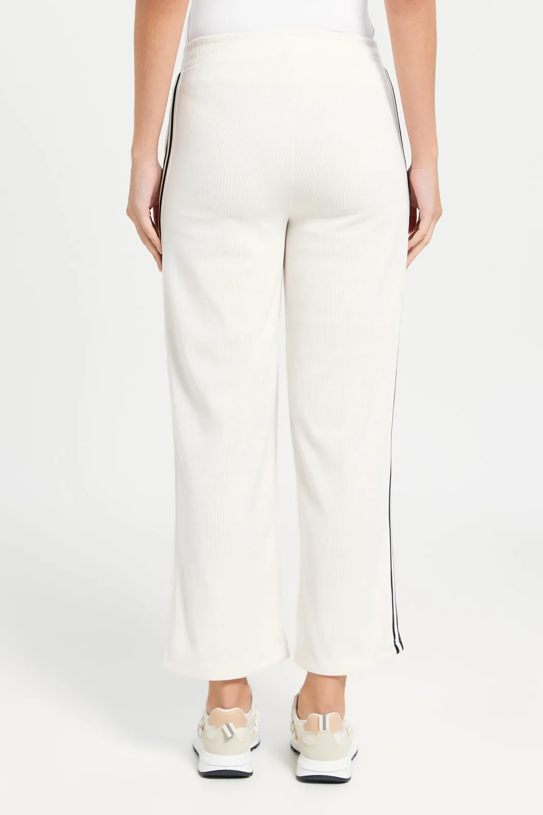 Women Ivory Active Pant With Tape Detailing sold by Redtag product image thumbnail 3