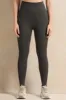 Women Olive Ribbed Seamless Leggings sold by Redtag