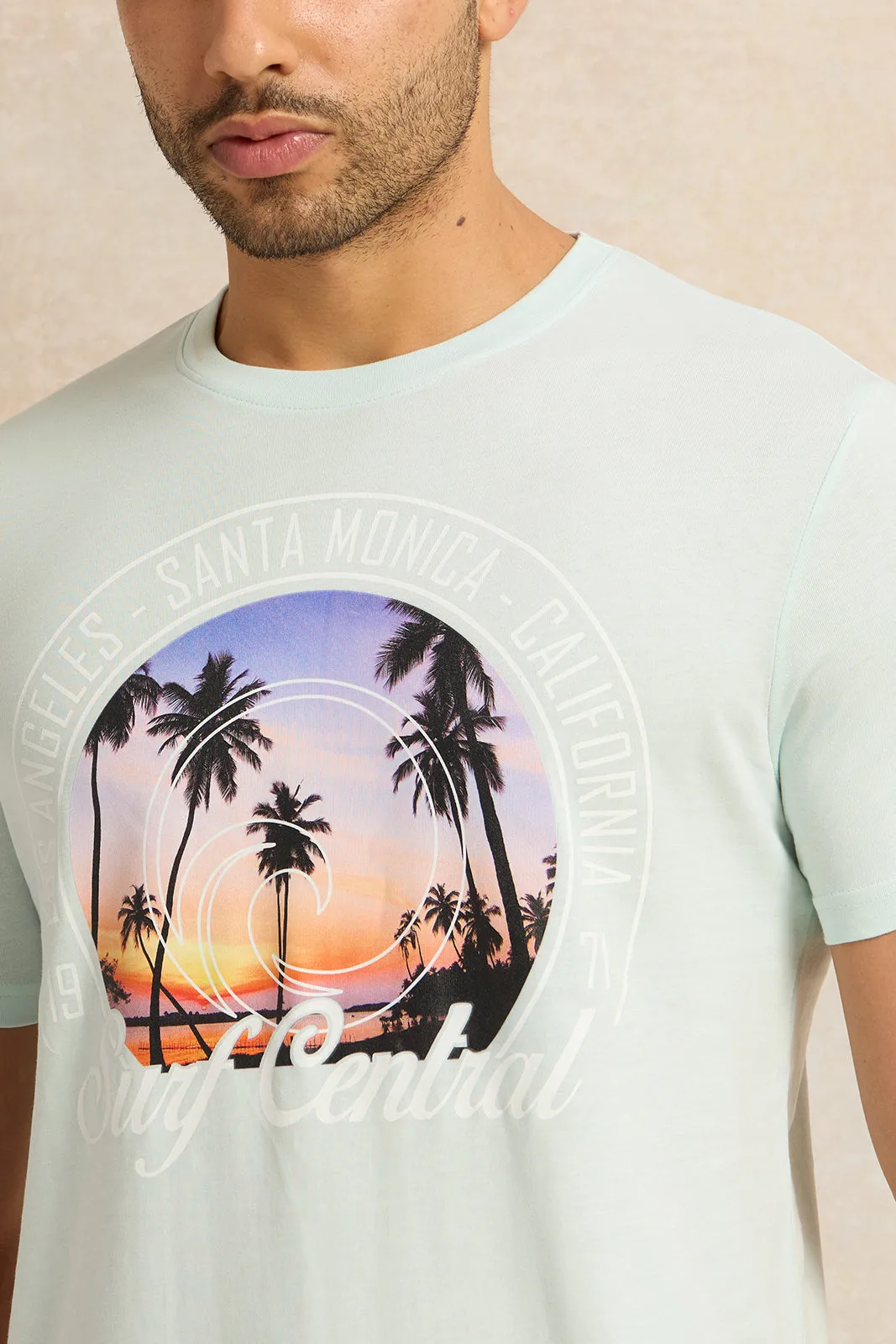 Men Mint Printed T-Shirt sold by Redtag product image thumbnail 4