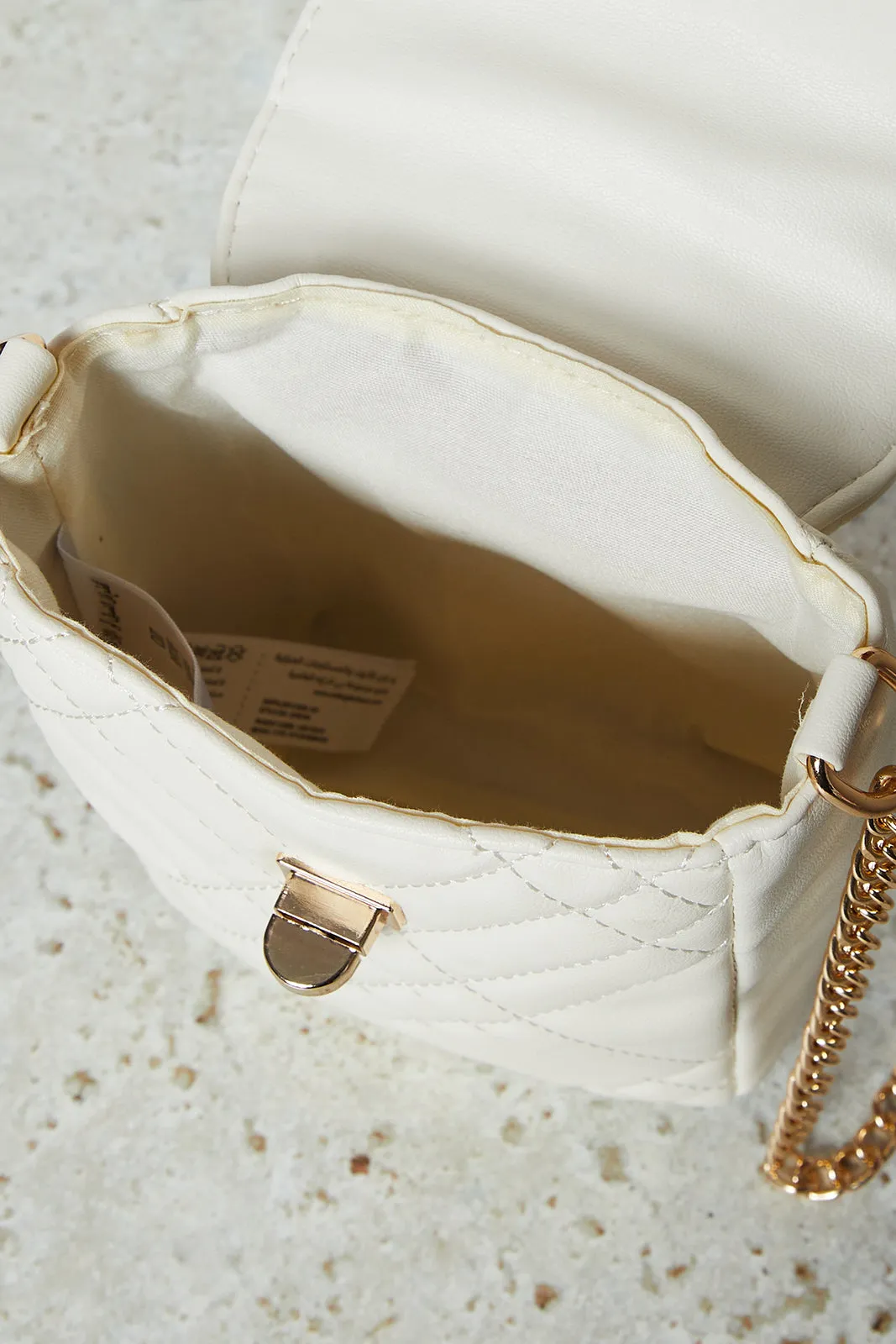 Women White Quilted Mobile Case sold by Redtag product image thumbnail 4