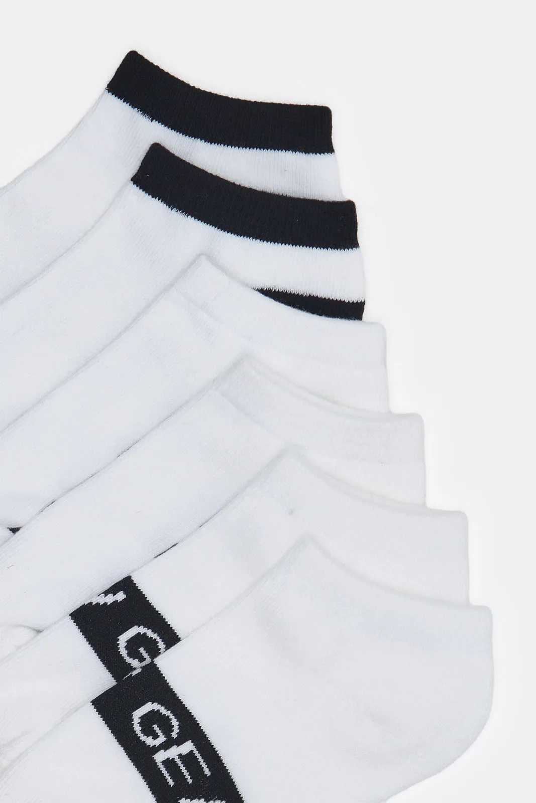 Senior Boys White Ankle Length Socks (3 Pairs) sold by Redtag product image thumbnail 3