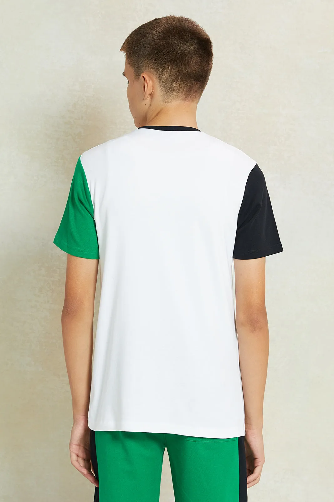 Senior Boys White Printed T-Shirt sold by Redtag product image thumbnail 3