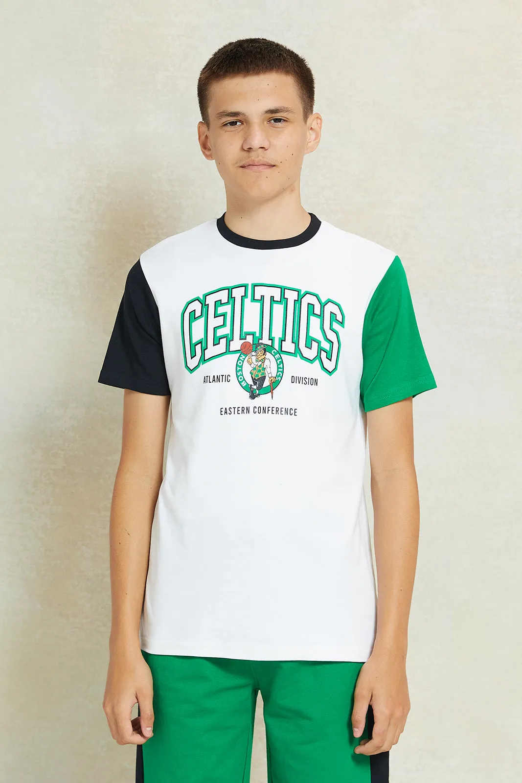 Senior Boys White Printed T-Shirt sold by Redtag