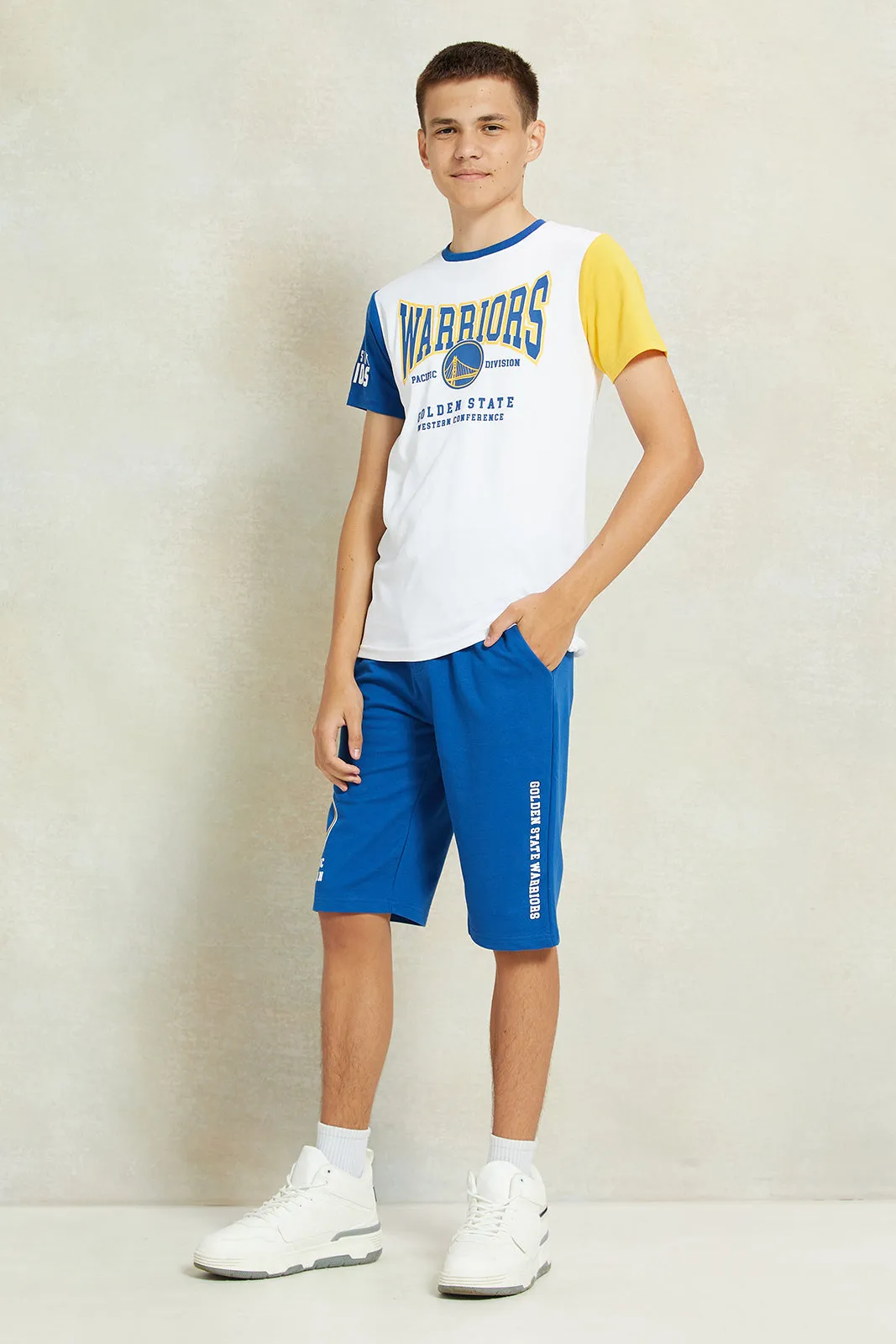 Senior Boys White Printed T-Shirt sold by Redtag product image thumbnail 2