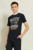 Senior Boys Black Lakers Printed T-Shirt sold by Redtag