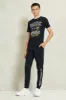 Senior Boys Black Lakers Printed T-Shirt sold by Redtag