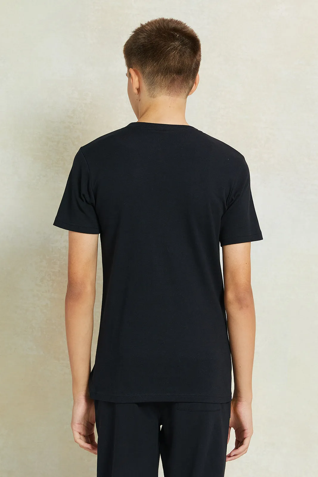 Senior Boys Black Lakers Printed T-Shirt sold by Redtag product image thumbnail 3