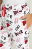 Senior Boys White Chicago Bulls Printed Active Shorts sold by Redtag
