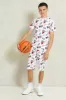 Senior Boys White Chicago Bulls Printed Active Shorts sold by Redtag