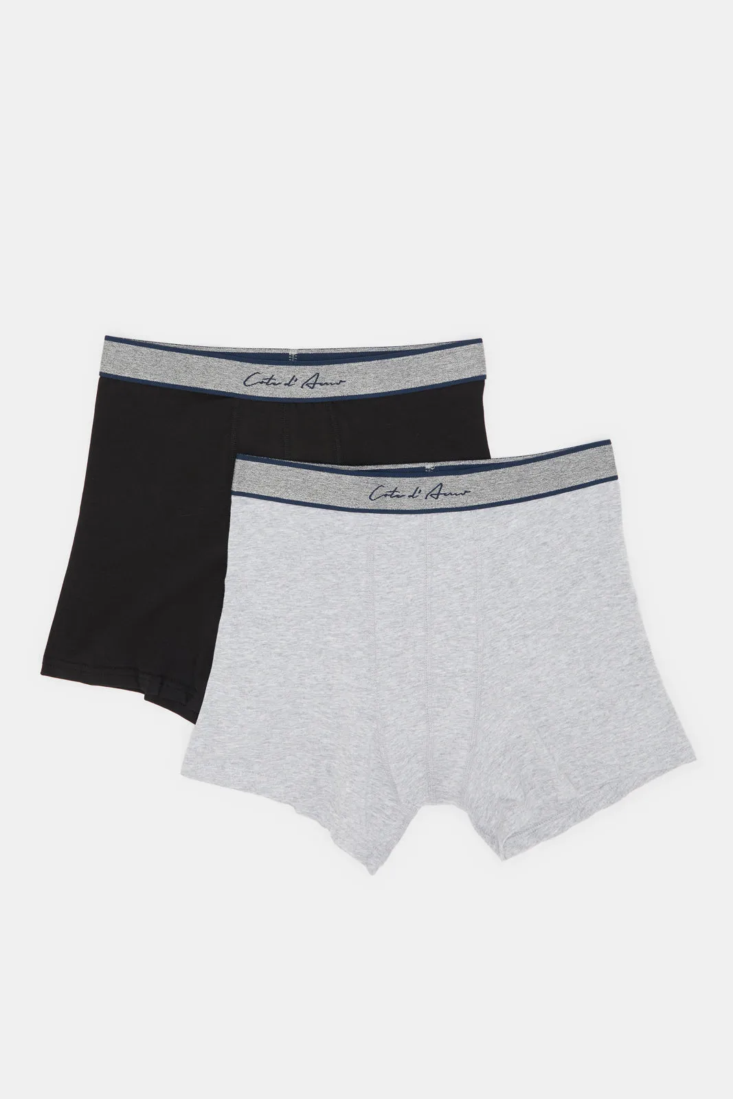 Men Black And Grey Boxers Brief Set (Pack of 2) sold by Redtag