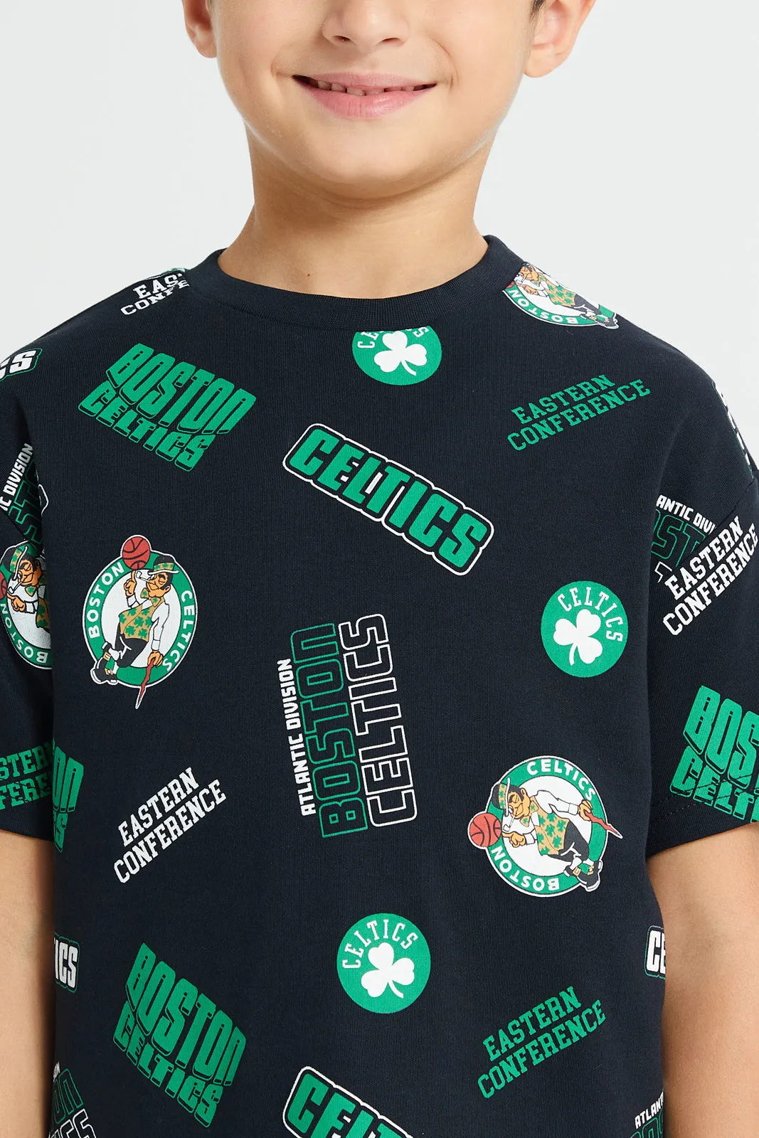 Boys Black Nba Print T-Shirt sold by Redtag product image thumbnail 4