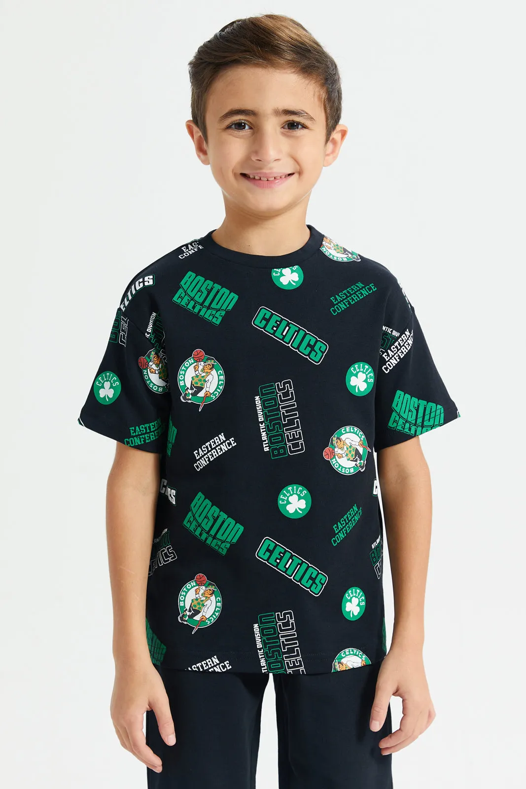 Boys Black Nba Print T-Shirt sold by Redtag