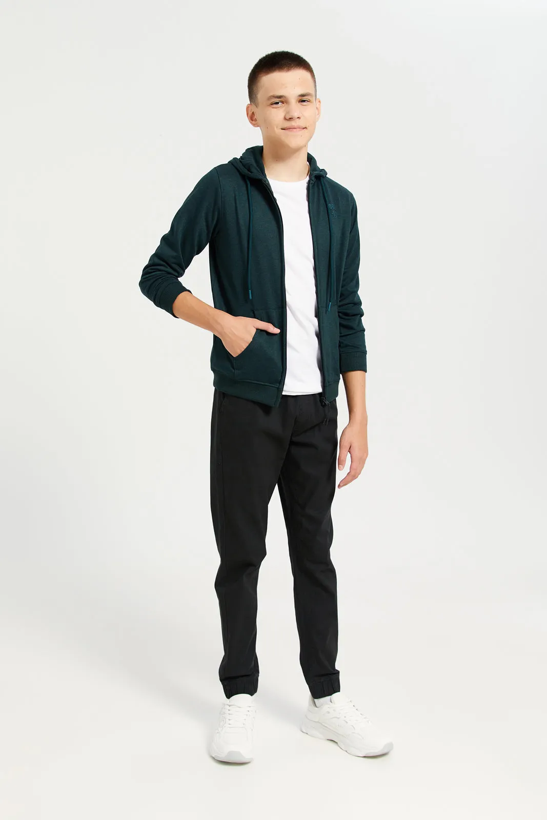 Senior Boys Black Pull On Table Joggers sold by Redtag product image thumbnail 2