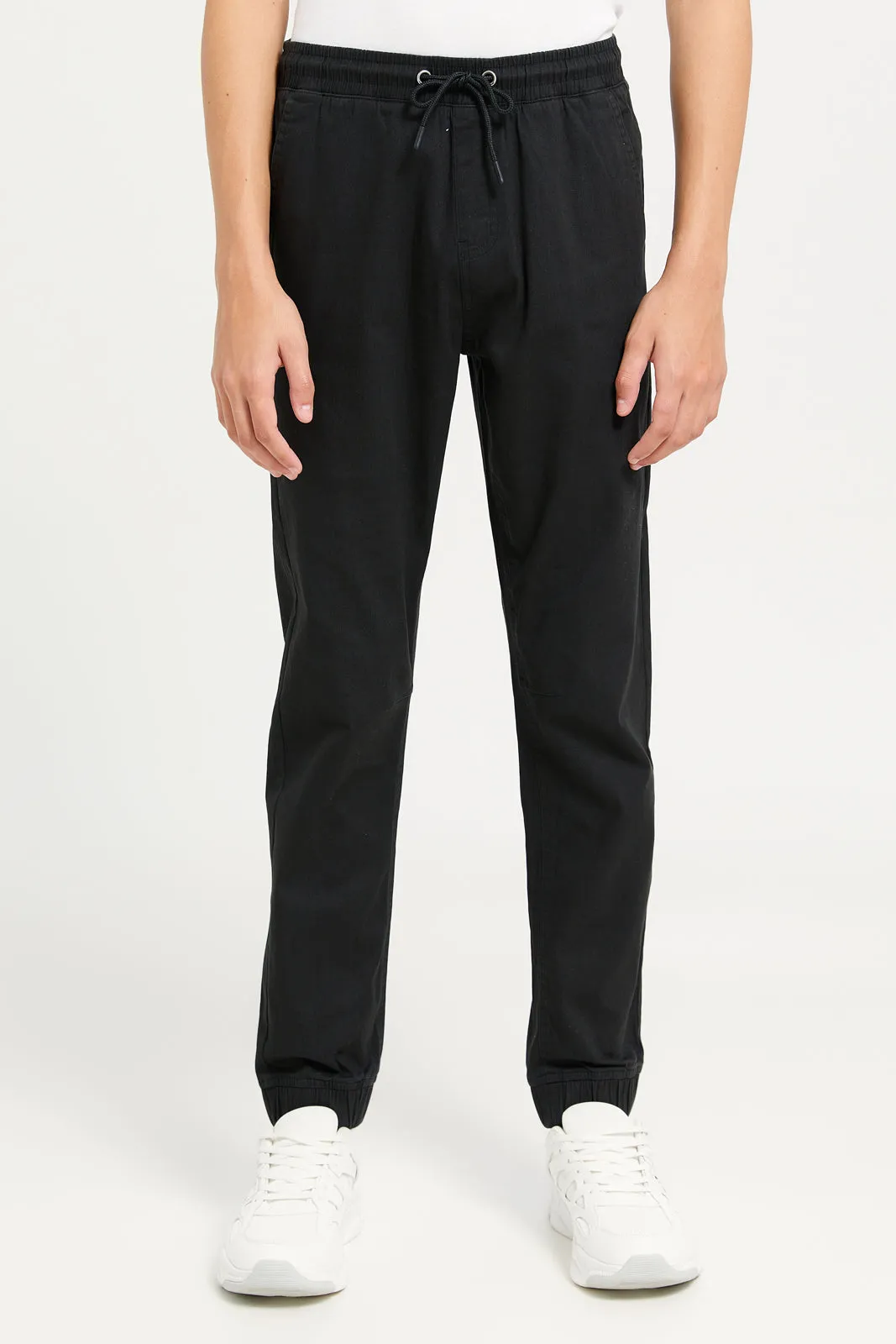 Senior Boys Black Pull On Table Joggers sold by Redtag