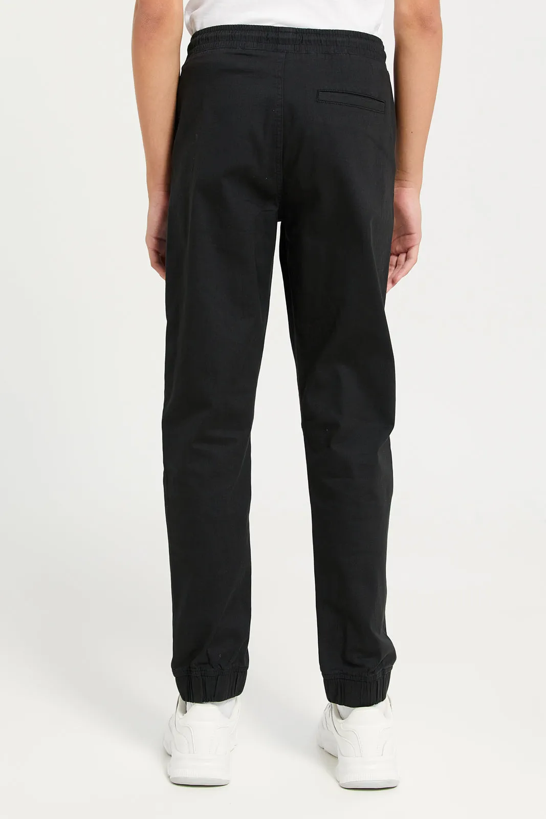 Senior Boys Black Pull On Table Joggers sold by Redtag product image thumbnail 3