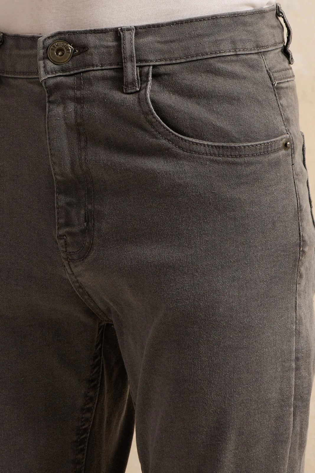 Senior Boys Grey Solid Jeans sold by Redtag product image thumbnail 4