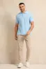 Men Blue All Over Print Polo Shirt sold by Redtag