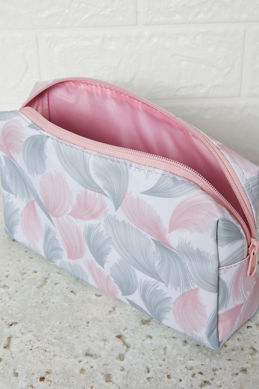 Women Pink Glitter Cosmetic Pouch Set (3 Piece) sold by Redtag product image thumbnail 5