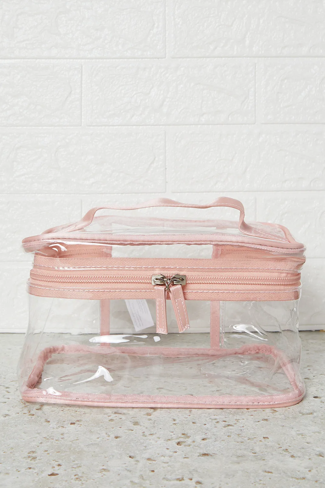 Women Pink Printed Cosmetic Pouch Set (4 Piece) sold by Redtag product image thumbnail 2