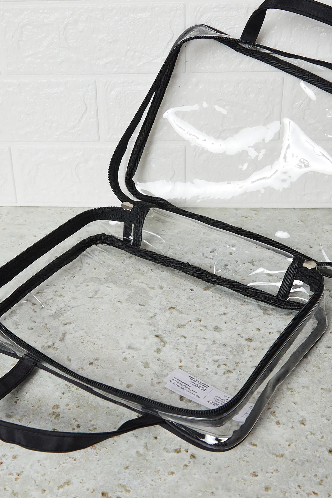 Women Black And Brown Printed Cosmetic Pouch (4 Piece) sold by Redtag product image thumbnail 3