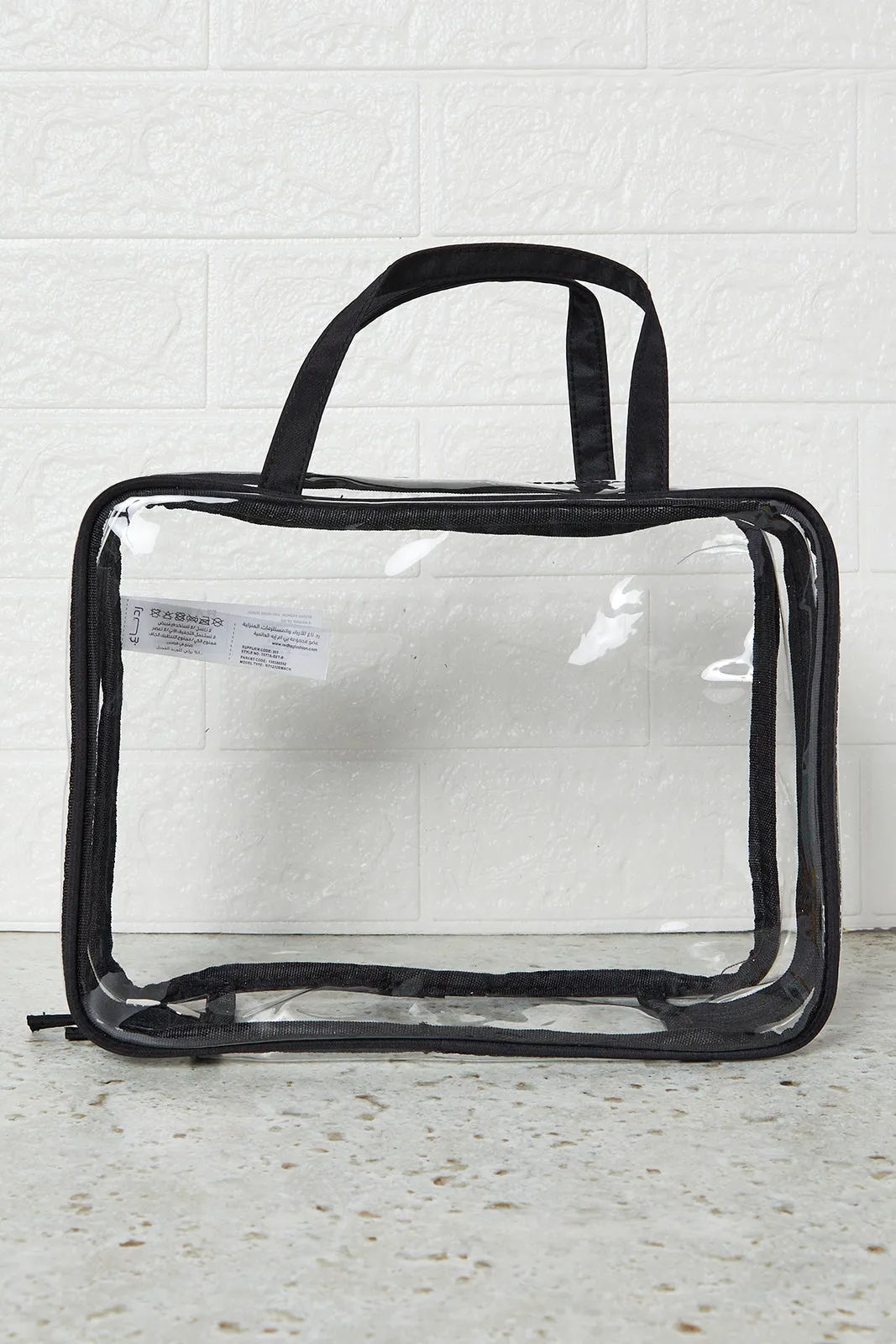 Women Black And Brown Printed Cosmetic Pouch (4 Piece) sold by Redtag product image thumbnail 2