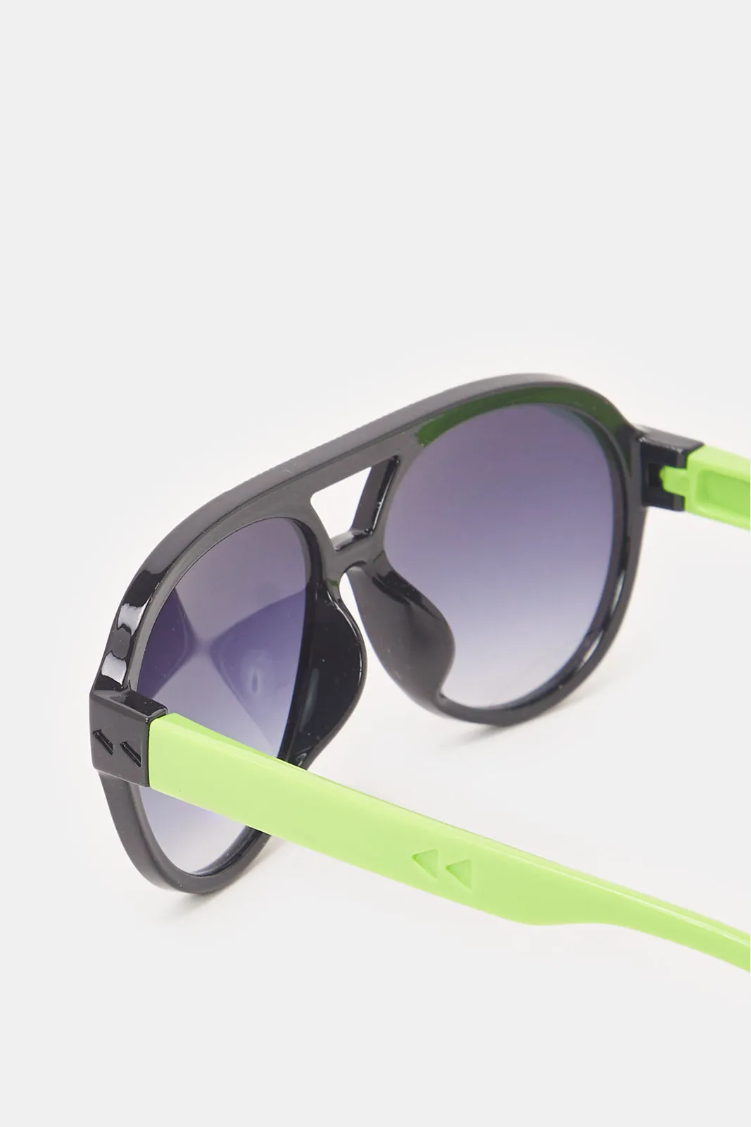 Boys Black And Green Wayfarer Sunglasses With Printed Case sold by Redtag product image thumbnail 3